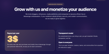 Verum Messenger запустил программу амбассадоров